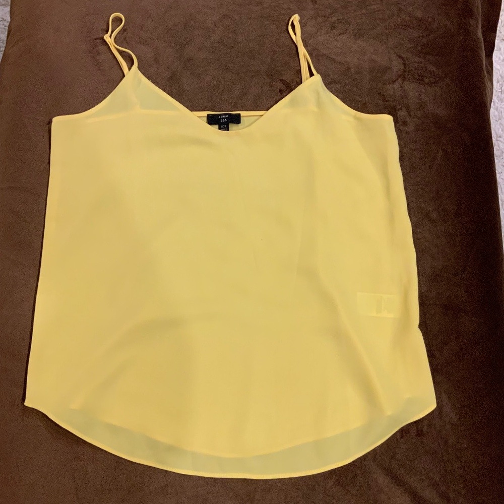 JCrew Yellow 10T Camisole Essential Normcore Scandi Girl Butter Yellow Classic